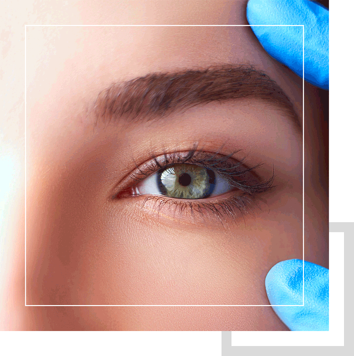 Picture of a a single eye of a female model