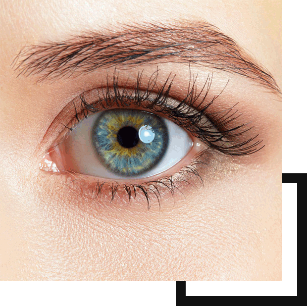 Picture of a a single eye of a female model