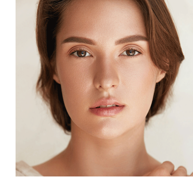 Picture of a female model face only