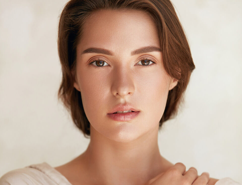 Picture of a female model face only