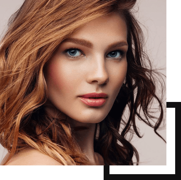 Picture of a female model face only