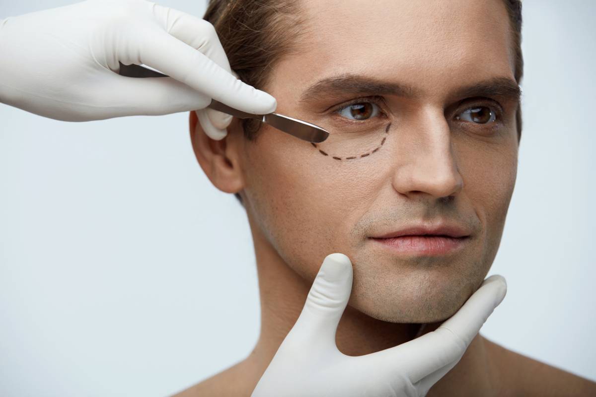 concept of men like eyelid surgery